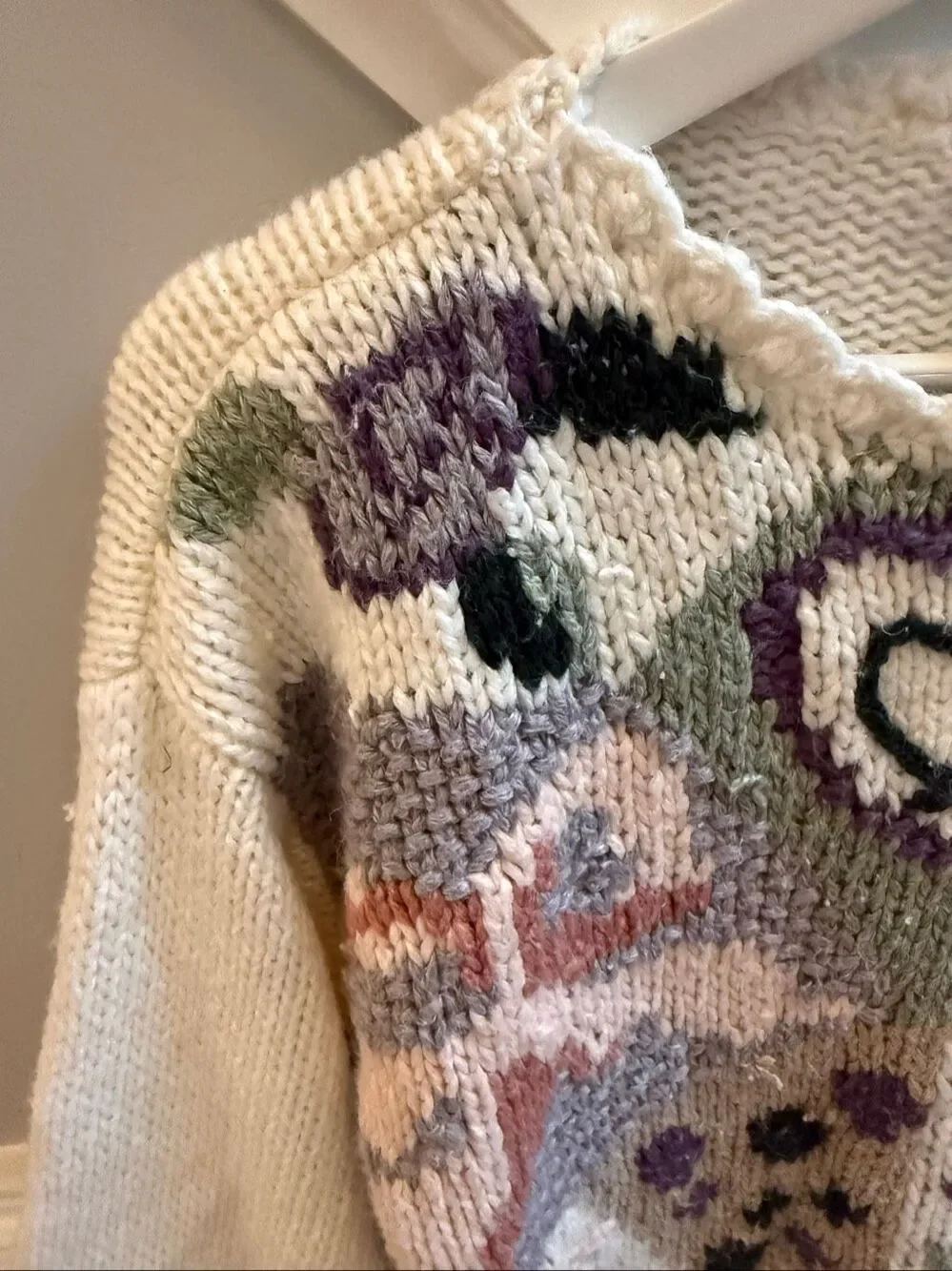 Vintage Jamie Scott Hand Knit Sweater sz L